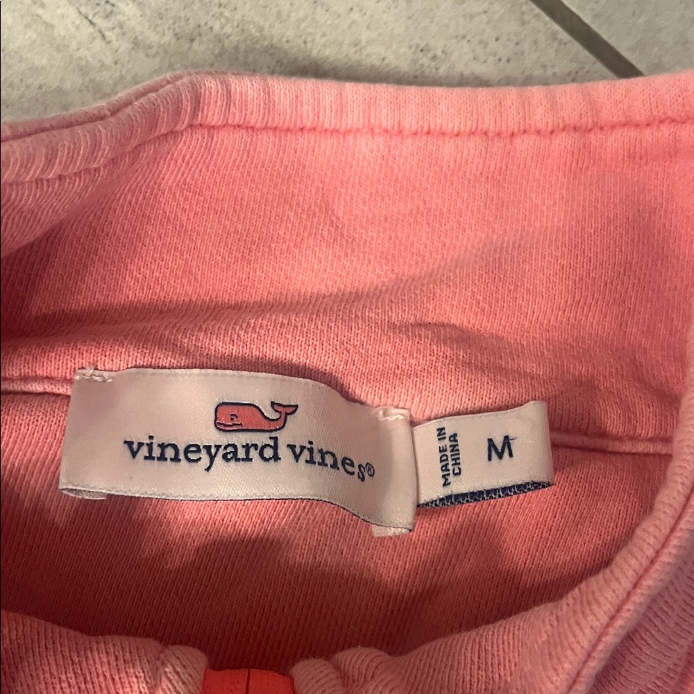 Vineyard Vines Pink Quarter-Zip Pullover - Picture 3 of 4